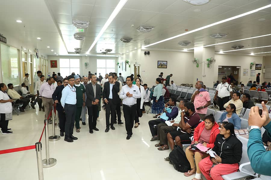 ಜಯದೇವ ಸಂಸ್ಥೆ ವ್ಯವಸ್ಥೆ ಪರಿಶೀಲಿಸಿದ ಏಮ್ಸ್ ವೈದ್ಯರ ತಂಡ