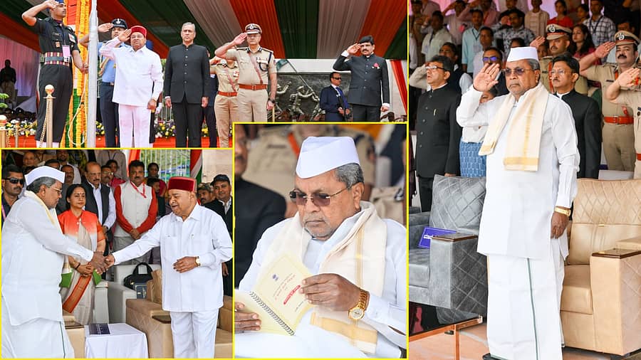 <div class="paragraphs"><p>ಗಣರಾಜ್ಯೋತ್ಸವ ಸಮಾರಂಭದಲ್ಲಿ ಸಿಎಂ ಸಿದ್ದರಾಮಯ್ಯ</p></div>