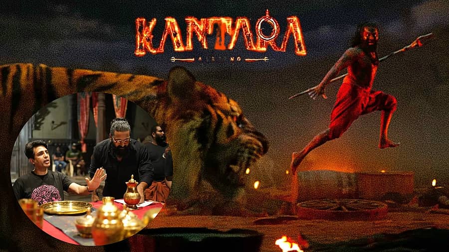 <div class="paragraphs"><p>ಕಾಂತಾರ ಅಧ್ಯಾಯ–1 ಸಿನಿಮಾದ ಚಿತ್ರೀಕರಣ ಸಂದರ್ಭ ಹೇಗಿತ್ತು ಎನ್ನುವ ಬಗ್ಗೆ ರಿಷಬ್‌ ಶೆಟ್ಟಿ ಫೋಟೊಗಳ ಮೂಲಕ ಮಾಹಿತಿ ಹಂಚಿಕೊಂಡಿದ್ದಾರೆ</p></div>