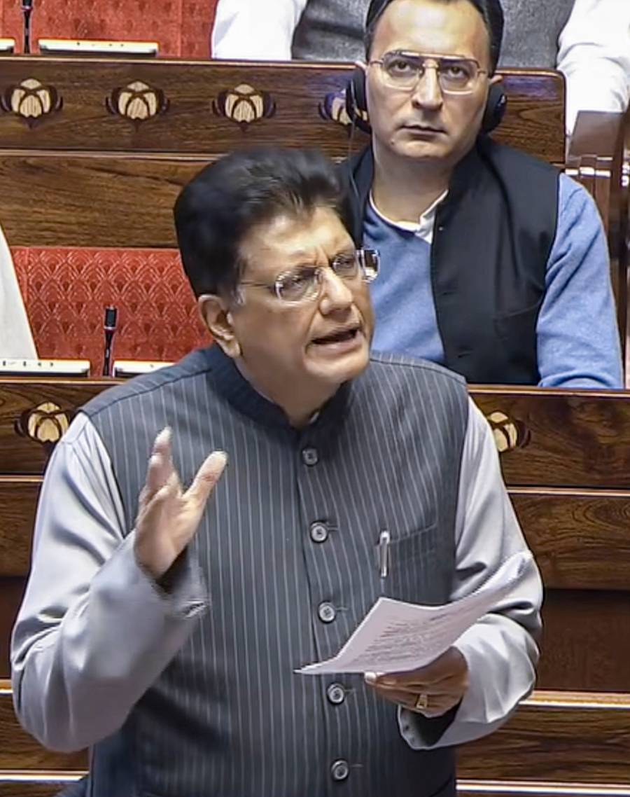 ರಾಜ್ಯಸಭೆಯಲ್ಲಿ ಸಚಿವ ಪೀಯೂಷ್ ಗೋಯೆಲ್‌ ಬುಧವಾರ ಮಾತನಾಡಿದರು   ಪಿಟಿಐ ಚಿತ್ರ 