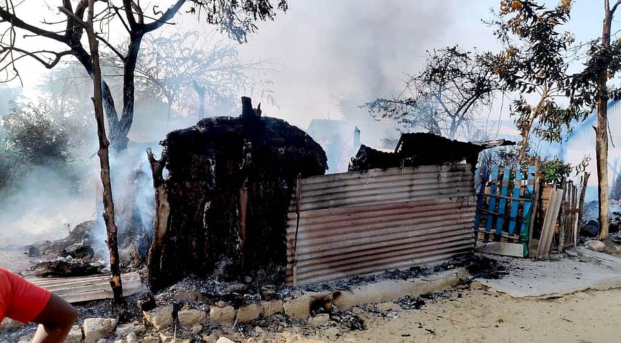 ಕುರುಗೋಡು ತಾಲ್ಲೂಕಿನ ಯರಿಂಗಳಿಗಿ ಕ್ಯಾಂಪ್‍ನಲ್ಲಿ ವಿದ್ಯುತ್ ಶಾಟ್ ಸರ್ಕಿಟ್‌ನಿಂದ ಮಲ್ಲಯ್ಯನ ಗುಡಿಸಲು ಸುಟ್ಟಿವೆ