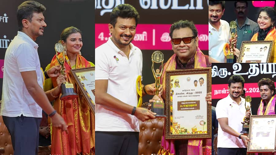 <div class="paragraphs"><p>ಸಿನಿ ತಾರೆಯರಿಗೆ&nbsp;ತಮಿಳುನಾಡು ರಾಜ್ಯ ಚಲನಚಿತ್ರ ಪ್ರಶಸ್ತಿ</p></div>