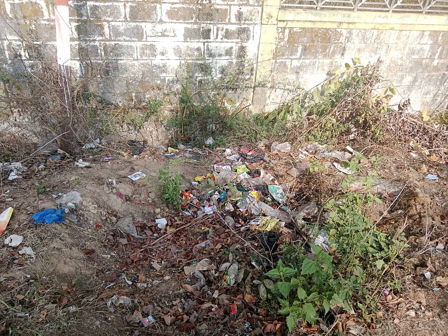 ಶಂಕರಘಟ್ಟದಲ್ಲಿ ರಸ್ತೆ ಪಕ್ಕ ಹಾಕಿರುವ ಕಸ