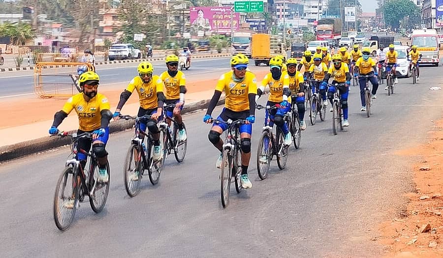 ಬ್ರಹ್ಮಾವರ ತಲುಪಿದ ವಂದೇ ಮಾತರಂ ಕೋಸ್ಟಲ್ ಸೈಕ್ಲೋಥಾನ್‌