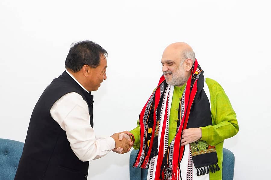 <div class="paragraphs"><p>ಅಮಿತ್‌ ಶಾ ಅವರನ್ನು ದೆಹಲಿಯಲ್ಲಿ ಮಣಿಪುರ ಖೇಮ್‌ಚಂದ್ ಸಿಂಗ್ ಅವರು&nbsp;ಭಾನುವಾರ ಭೇಟಿಯಾಗಿದ್ದರು– </p></div>