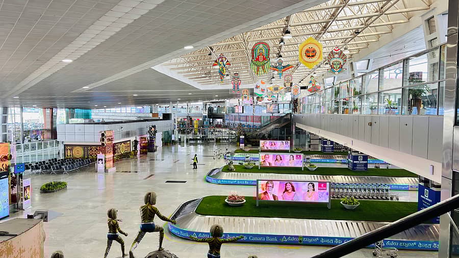 ಮಂಗಳೂರು ಅಂತರರಾಷ್ಟ್ರೀಯ ವಿಮಾನ ನಿಲ್ದಾಣದ ಆಗಮನ ಕೇಂದ್ರದ ನೋಟ