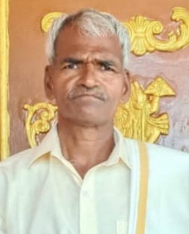 <div class="paragraphs"><p>ರೈತ ಕೃಷ್ಣಪ್ಪ&nbsp;(64)</p></div>