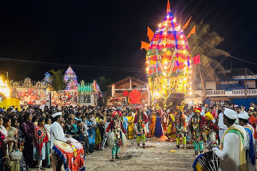 ಮಲೇಬೆನ್ನೂರು ಸಮೀಪದ ಜಿಗಳಿ ಗ್ರಾಮದ ರಂಗನಾಥ ಸ್ವಾಮಿ ರಥೋತ್ಸವ ಸೋಮವಾರ ವೈಭವದಿಂದ ನಡೆಯಿತು 