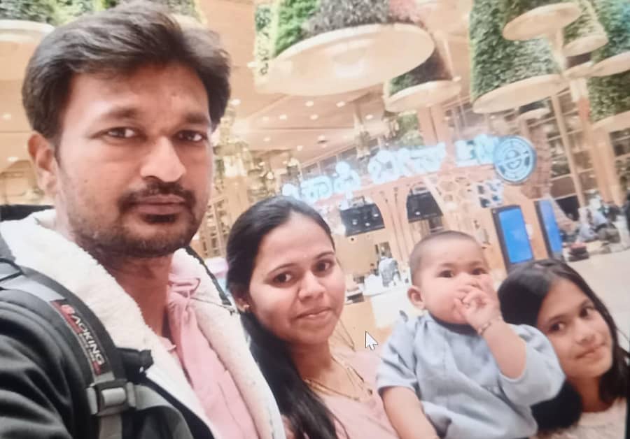 ಯುಎಇಯ ಅಬುದಾಬಿಯಲ್ಲಿರುವ ಹಾವೇರಿ ತಾಲ್ಲೂಕಿನ ಕಳ್ಳಿಹಾಳದ ರಾಘವೇಂದ್ರ ಕುದರಿ ಕುಟುಂಬ