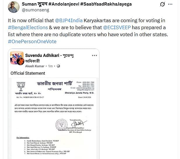 Fact Check:ಹೊರರಾಜ್ಯದ ಕಾರ್ಯಕರ್ತರಿಂದ BJP ಮತದಾನ ಮಾಡಿಸಿದೆ ಎನ್ನುವುದು ಸುಳ್ಳು
