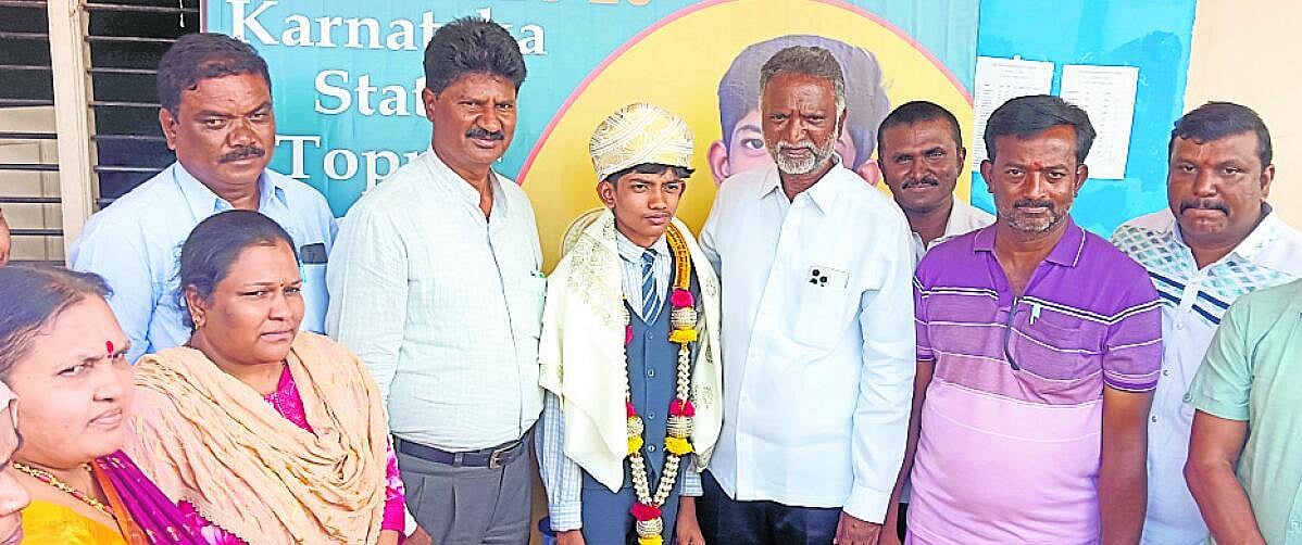 ಗ್ರಾಮೀಣ ಪ್ರತಿಭೆ ಭರತ್ ರಾಜ್ಯಕ್ಕೆ ಪ್ರಥಮ