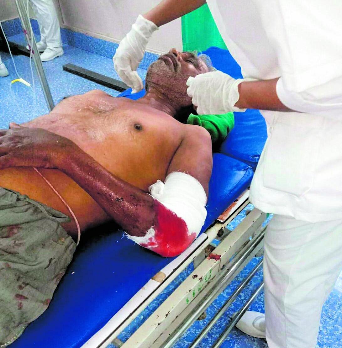 ರೈತನ ಮೇಲೆ ಚಿರತೆ ದಾಳಿ