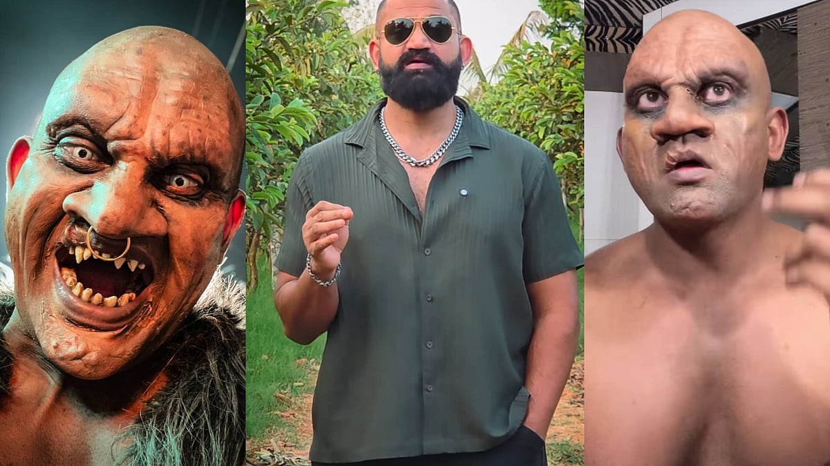 ‘ವೃಷಭ’ ಚಿತ್ರಕ್ಕಾಗಿ ತಾನೇ ಪ್ರಾಸ್ಥೆಟಿಕ್ ಮೇಕಪ್ ಮಾಡಿಕೊಂಡಿದ್ದ ಬಿಗ್‌ಬಾಸ್ ರಘು