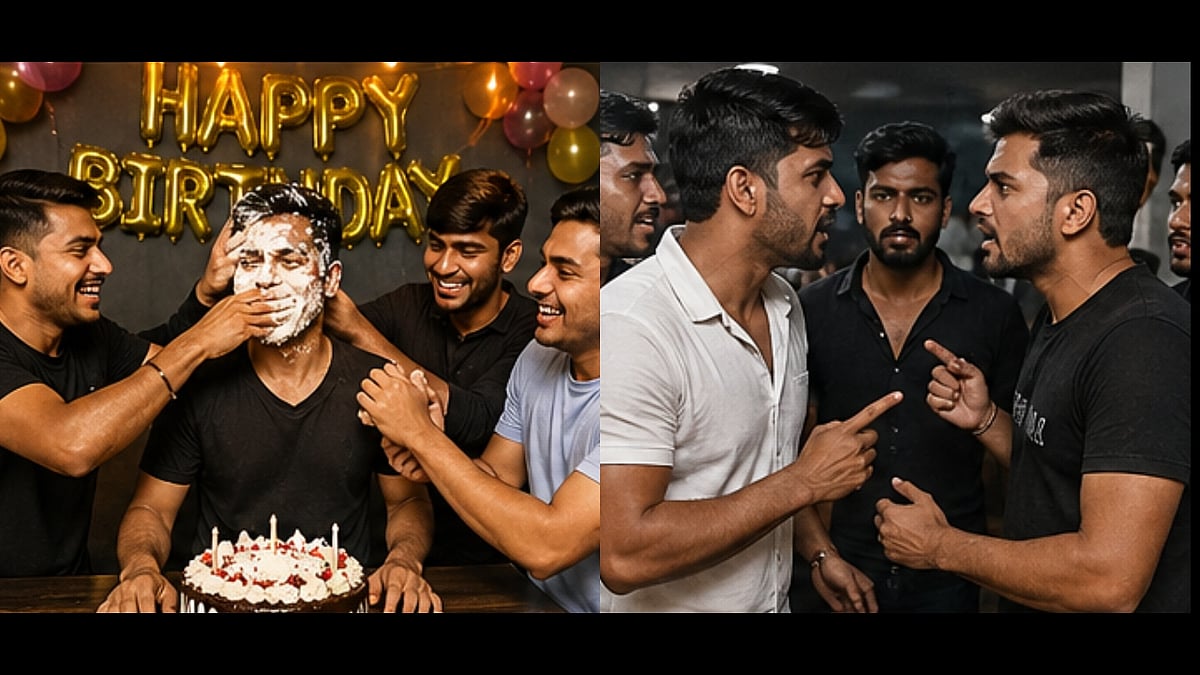 ಜನ್ಮದಿನದಂದು ಮುಖಕ್ಕೆ ಕೇಕ್ ಸವರಿದ್ದಕ್ಕೆ ಸ್ನೇಹಿತರಿಗೇ ಗುಂಡಿಕ್ಕಿದ ಕಿಡಿಗೇಡಿ