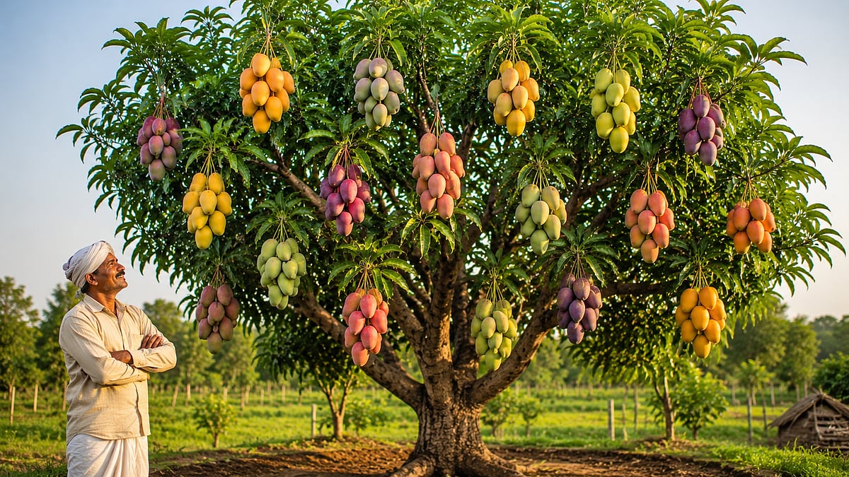 Mango Grafting Success: ಒಂದೇ ಮರದಲ್ಲಿ ಹದಿನಾಲ್ಕು ತಳಿಯ ಮಾವು ಬೆಳೆದು ಬೆರಗು ...