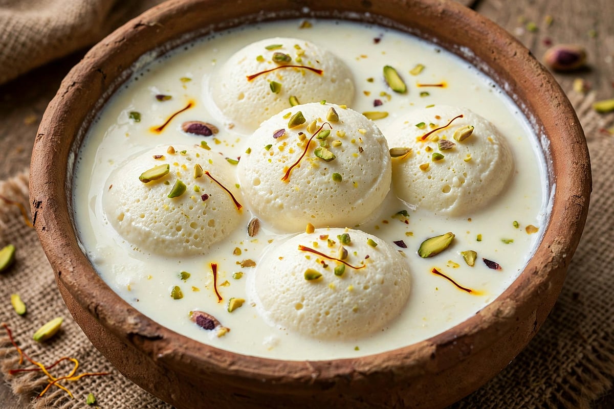Rasmalai Recipe: ರೆಸಿ‍ಪಿ: ಎರಡು ಲೀಟರ್ ಹಾಲಿನಲ್ಲಿ ಮನೆಯಲ್ಲೇ ತಯಾರಿಸಿ ...