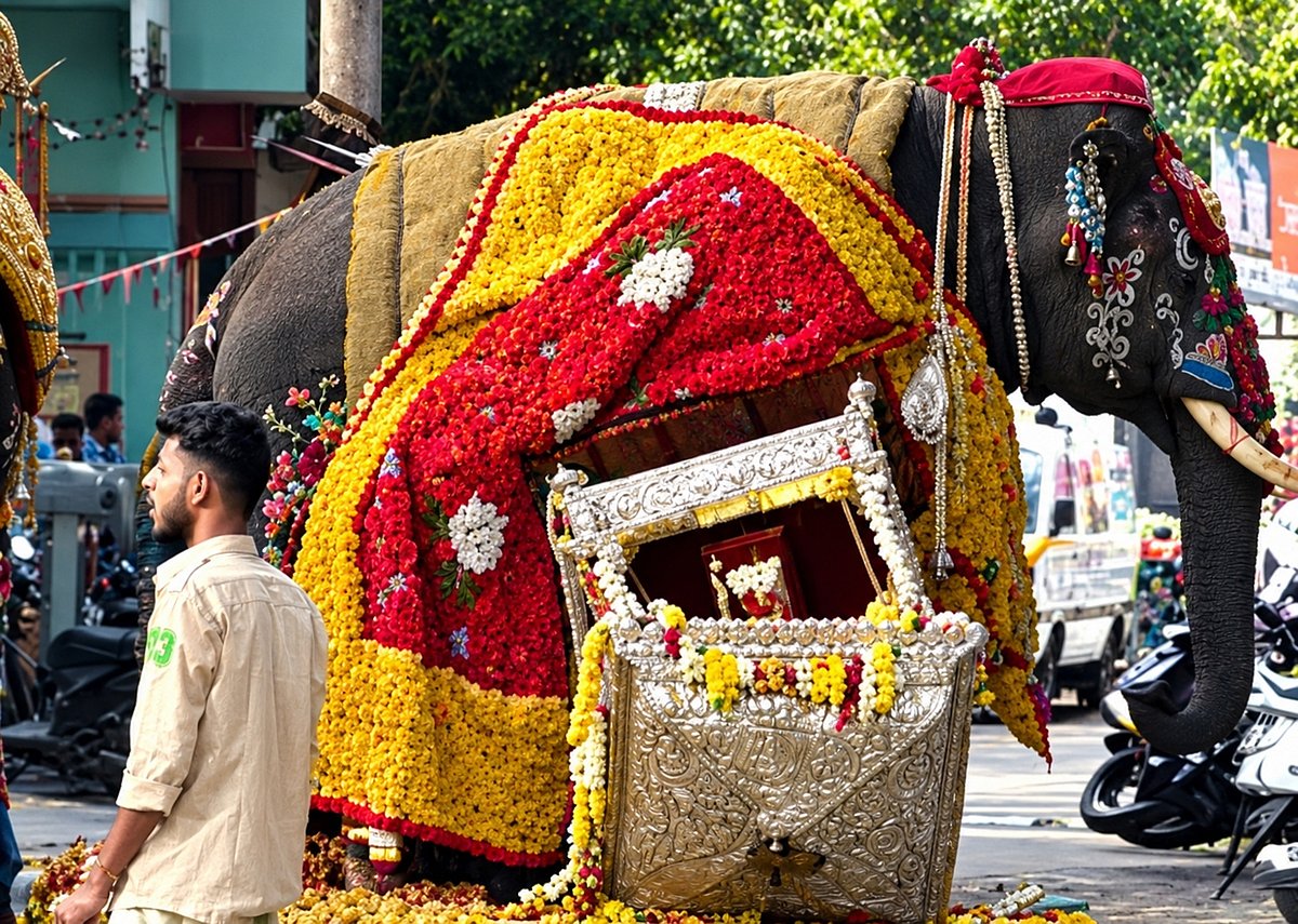Shimoga Dasara Elephant: ಓಡಿದ ಆನೆ: ಅಂಬಾರಿ ನೆಲಕ್ಕೆ