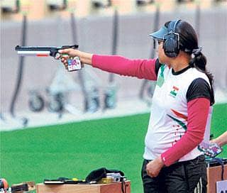 ಏರ್ ಪಿಸ್ತೂಲ್ನಲ್ಲಿ ಹೀನಾಗೆ 12ನೇ ಸ್ಥಾನ