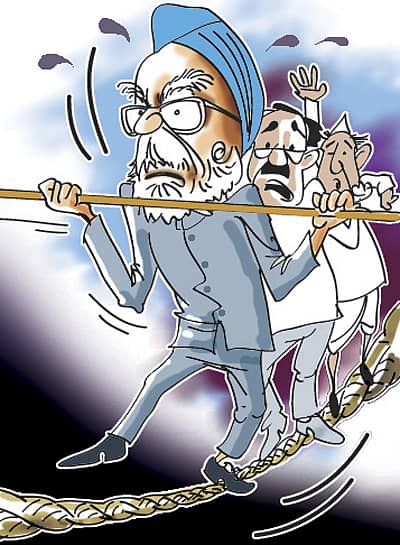 ಹಗ್ಗದ ಮೇಲಿನ ಯುಪಿಎ ನಡಿಗೆ