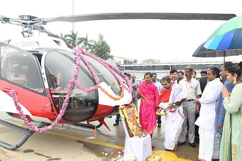 ಏರ್‌ ಆಂಬುಲೆನ್ಸ್‌ ಸೇವೆಗೆ ಸಿಎಂ ಚಾಲನೆ