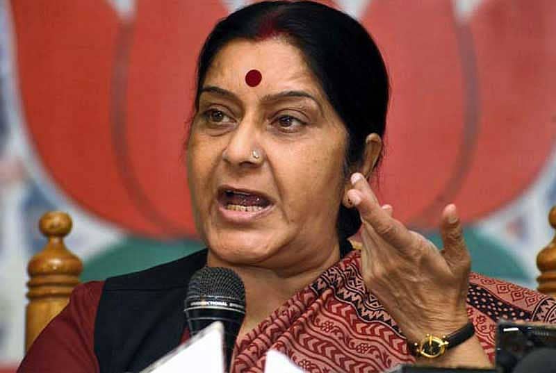 ಅಮೆರಿಕದಲ್ಲಿ ಭಾರತೀಯ ಮೂಲದವರ ಮೇಲೆ ಗುಂಡಿನ ದಾಳಿಗೆ ಖಂಡನೆ; ತನಿಖೆಗೆ ಆದೇಶ: ಸುಷ್ಮಾ ಸ್ವರಾಜ್