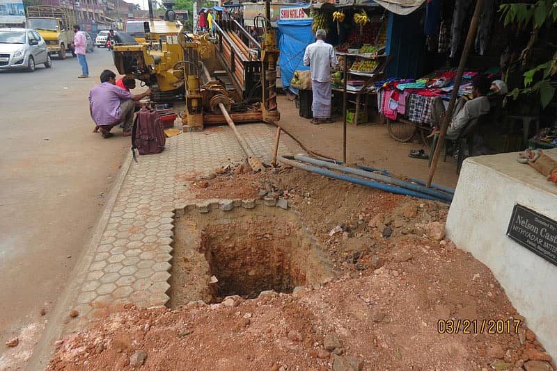 ಮಂಗಳೂರಿನಲ್ಲಿ ನಡೆಯುತ್ತಿರುವ ಭೂಗತ ಕೇಬಲ್‌ ಅಳವಡಿಕೆ ಕಾಮಗಾರಿ