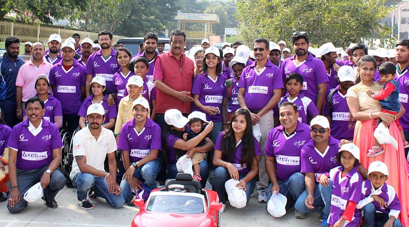 ಕಾರು ರ‍್ಯಾಲಿಯಲ್ಲಿ ಪಾಲಿಕೆ ಸದಸ್ಯ ನಾಗರಾಜು, ನಟಿ ಮಯೂರಿ, ಅಂಗವಿಕಲರು ಹಾಗೂ ಸಾರ್ವಜನಿಕರು ಭಾಗಿಯಾಗಿದ್ದರು