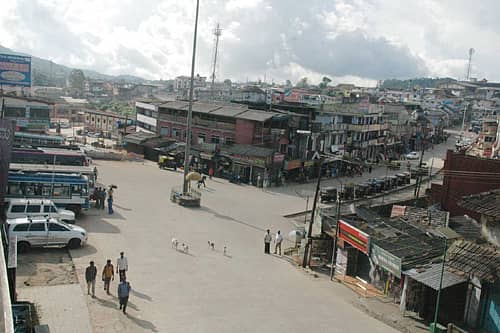 ಮಡಿಕೇರಿ ನಗರದ ದೃಶ್ಯ.