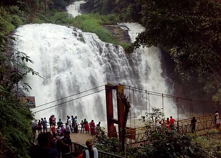 ಮಡಿಕೇರಿ ಸಮೀಪವಿರುವ ಅಬ್ಬಿ ಜಲಪಾತದ ದೃಶ್ಯ (ಸಂಗ್ರಹ ಚಿತ್ರ)
