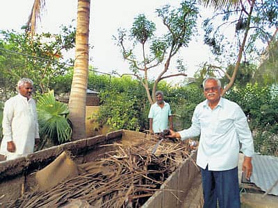 ನೈಸರ್ಗಿಕ ಗೊಬ್ಬರವಾಗಲು ಸಜ್ಜಾದ ತ್ಯಾಜ್ಯ