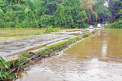 ಮಳೆಗಾಲದ ಸಂದರ್ಭದಲ್ಲಿ ಮುಳುಗಡೆಯಾಗಿರುವ ಕುಮಾರಾಧಾರಾ ಸೇತುವೆ (ಸಂಗ್ರಹ ಚಿತ್ರ)