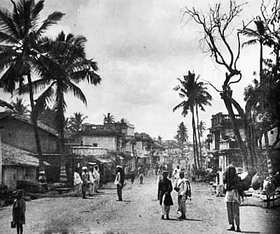 ಅಪರೂಪದ ಬಿಂಬ: ಬೆಂಗಳೂರಿನ ಆಗಿನ ದೊಡ್ಡ ಪೇಟೆ (ಈಗಿನ ಅವೆನ್ಯೂ ರಸ್ತೆ) ನೋಟ. 1890ರಲ್ಲಿ ತೆಗೆದ ಚಿತ್ರವಿದು. –ಚಿತ್ರಕೃಪೆ: ಮೈಸೂರು ತೋಟಗಾರಿಕಾ ಕಲಾಸಂಘದ ‘ಶತ ಸಂಭ್ರಮ’ ಸ್ಮರಣ ಸಂಚಿಕೆ