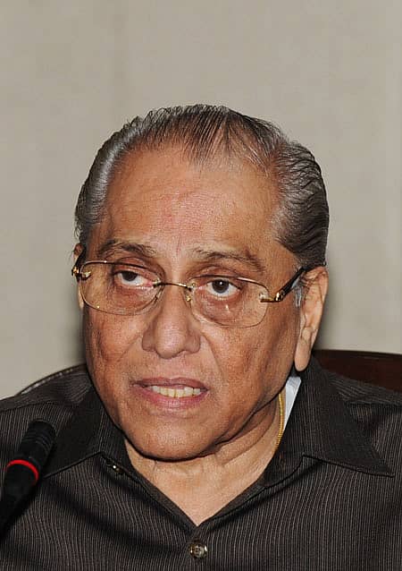 ಬಿಸಿಸಿಐ ಹಂಗಾಮಿ ಅಧ್ಯಕ್ಷ ಜಗಮೋಹನ್ ದಾಲ್ಮಿಯ ಕಾರ್ಯಕಾರಿ ಸಮಿತಿ ಸಭೆಯ ಬಳಿಕ ಸುದ್ದಿಗೋಷ್ಠಿಯಲ್ಲಿ ಮಾತನಾಡಿದರು -ಪಿಟಿಐ ಚಿತ್ರ