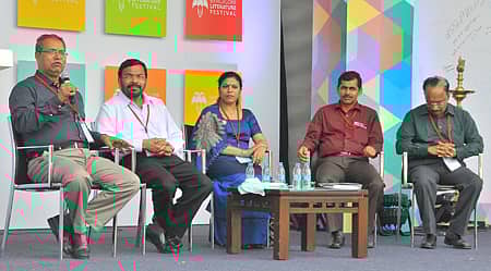 ಬೆಂಗಳೂರು ಸಾಹಿತ್ಯೋತ್ಸವದ ಗೋಷ್ಠಿಯಲ್ಲಿ ಸಾಹಿತಿ ಡಾ.ಬಿ.ಎ.ವಿವೇಕ ರೈ, ಡಾ.ಕೆ.ಚಿನ್ನಪ್ಪ ಗೌಡ, ಲೇಖಕಿ ಡಾ.ರೇಖಾ ವಸಂತ್, ಬಿ.ಎಂ. ಹನೀಫ್,ಪ್ರೊ.ಎಡ್ವಿನ್ ಜೆ.ಎಫ್. ಡಿಸೋಜ ಪಾಲ್ಗೊಂಡಿದ್ದರು –ಪ್ರಜಾವಾಣಿ ಚಿತ್ರ