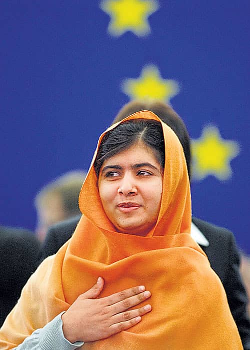 ಮಲಾಲಾ ಯೂಸುಫ್ಝೈ, ನೊಬೆಲ್ ಪ್ರಶಸ್ತಿ ಪುರಸ್ಕೃತ ಮಕ್ಕಳ ಹಕ್ಕುಗಳ ಹೋರಾಟಗಾರ್ತಿ