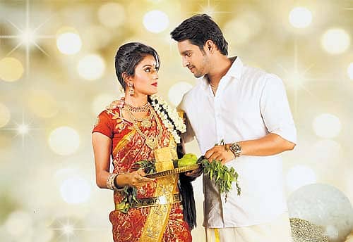 ಯುಗಾದಿ ಸಂಭ್ರದಲ್ಲಿ ಕಿರುತೆರೆ ಕಲಾವಿದರಾದ ಸೋನುಗೌಡ ಮತ್ತು ಕಿರಣ್ ರಾಜ್