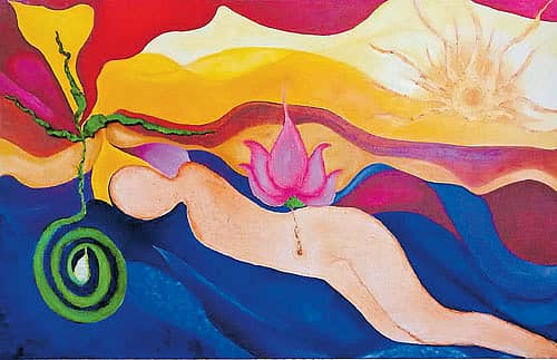 ರಾಜಶ್ರೀ ನತಕ್ ಅವರ ‘ನಾಭಿಯಲ್ಲಿ ಅರಳಿದ ಕಮಲ’ ಪರಿಕಲ್ಪನೆಯ ಚಿತ್ರ