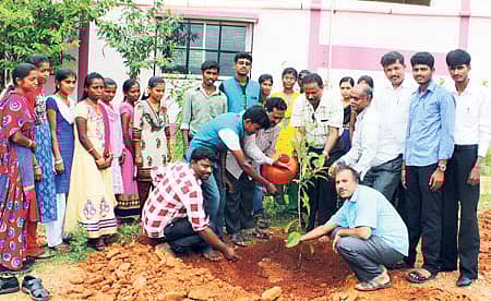 ದೊಡ್ಡಬಳ್ಳಾಪುರದ ಸರ್ಕಾರಿ ಪ್ರಥಮ ದರ್ಜೆ ಕಾಲೇಜಿನಲ್ಲಿ ‘ಮನುಜಮತ ವಿಶ್ವಪಥ’ ಯುವ ವೇದಿಕೆ ವತಿಯಿಂದ ಕಾಲೇಜಿನ ಆವರಣದಲ್ಲಿ ಸಸಿಗಳನ್ನು ನೆಡಲಾಯಿತು.
