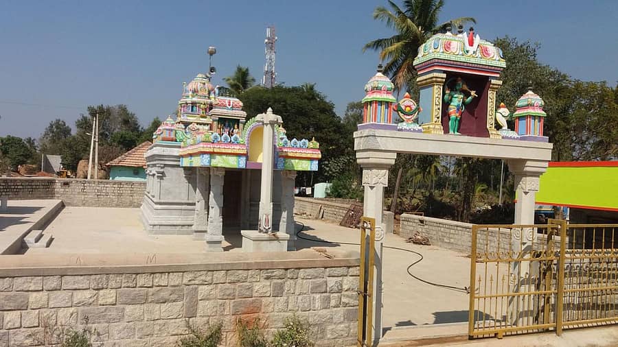 ಜೀರ್ಣೋದ್ಧಾರಗೊಂಡಿರುವ ಆಂಜನೇಯ ದೇವಾಲಯ