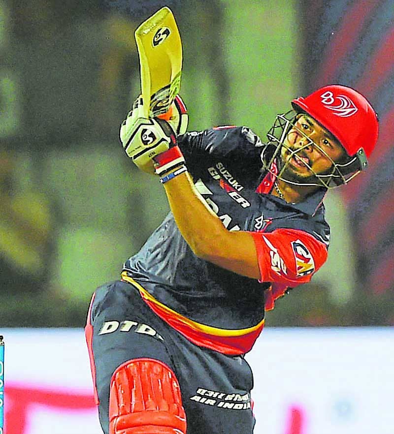 ಡೆಲ್ಲಿ ಡೇರ್ಡೆವಿಲ್ಸ್ ತಂಡದ ರಿಷಭ್ ಪಂತ್ ಬ್ಯಾಟಿಂಗ್ ವೈಖರಿ