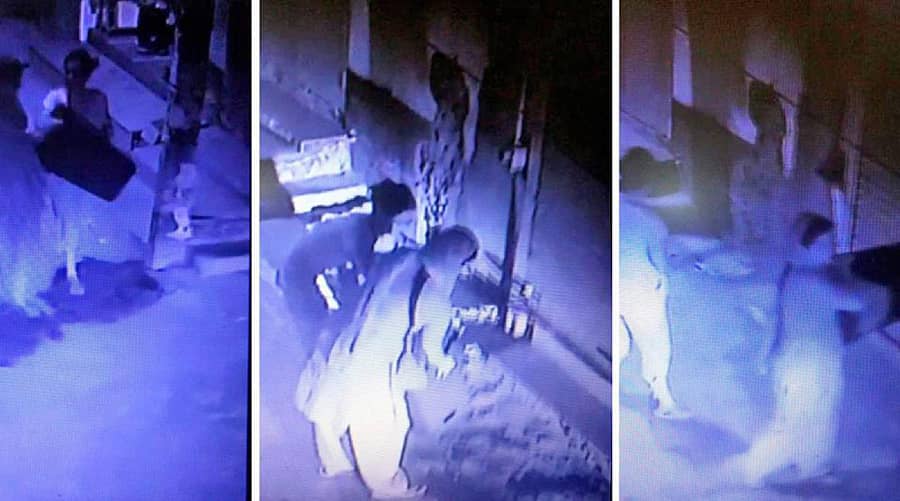 ಆಚರಣೆಯಲ್ಲಿ ತೊಡಗಿರುವ ಕುಟುಂಬದ ಮಹಿಳೆಯರು–ಸಿಸಿಟಿವಿ ದೃಶ್ಯ