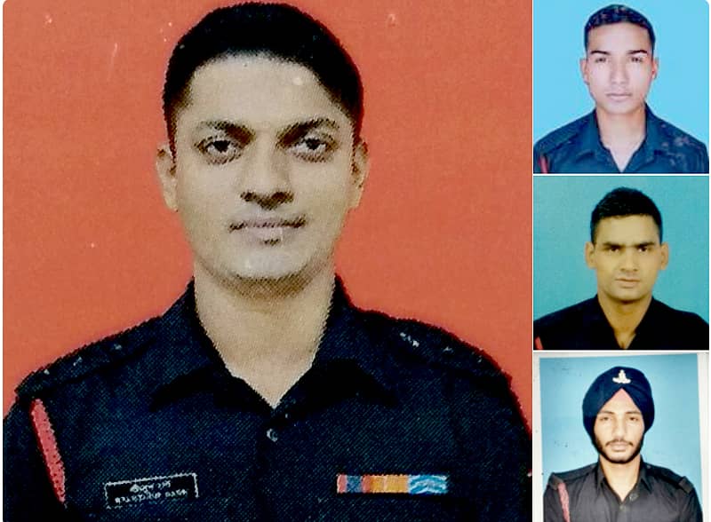 ಗುಂಡಿನ ಚಕಮಕಿಯಲ್ಲಿ ಮೃತಪಟ್ಟ ಮೇಜತ್ ಮತ್ತು ಯೋಧರು. ಚಿತ್ರ: ಎಎನ್ಐ ಟ್ವಿಟ್