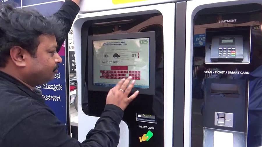 ಸ್ಮಾರ್ಟ್ ಪಾರ್ಕಿಂಗ್ ವ್ಯವಸ್ಥೆ ಕುರಿತು 2017ರ ಆಗಸ್ಟ್ 2ರಂದು ನೀಡಿದ್ದ ಪ್ರಾತ್ಯಕ್ಷಿಕೆಯಲ್ಲಿ ಸಿಪಿಎಸ್ ಕಂಪನಿ ಪ್ರದರ್ಶಿಸಿದ್ದ ಯಂತ್ರ