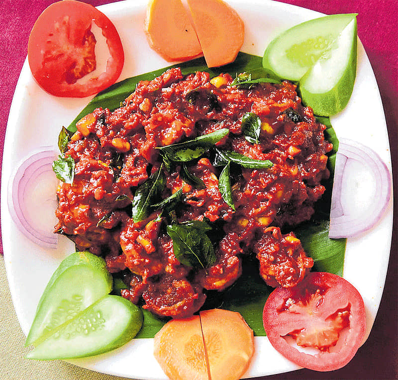 ಸಿಗಡಿ ಘೀ ರೋಸ್ಟ್ –ಚಿತ್ರ: ಚಂದ್ರಹಾಸ ಕೋಟೆಕಾರ್