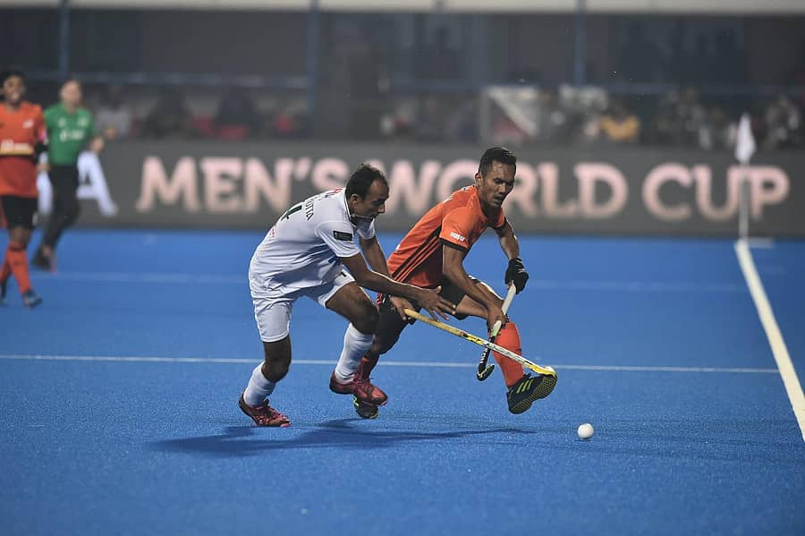 ಪಾಕಿಸ್ತಾನ ಮತ್ತು ಮಲೇಷ್ಯಾ ನಡುವಿನ ಪಂದ್ಯದ ರೋಚಕ ಕ್ಷಣ –ಎಫ್ಐಎಚ್ ಚಿತ್ರ