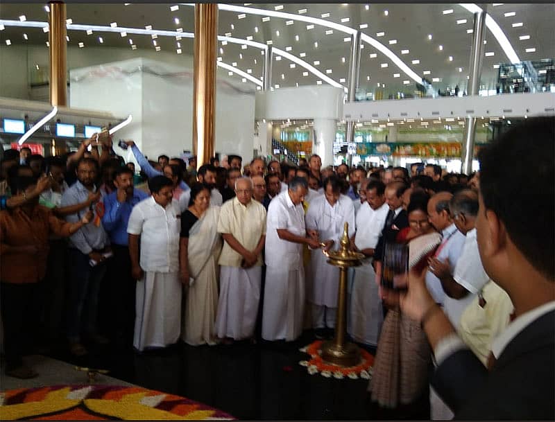 ಕಣ್ಣೂರು ವಿಮಾನ ನಿಲ್ದಾಣ ಉದ್ಘಾಟನೆ (ಕೃಪೆ: ಟ್ವಿಟರ್)