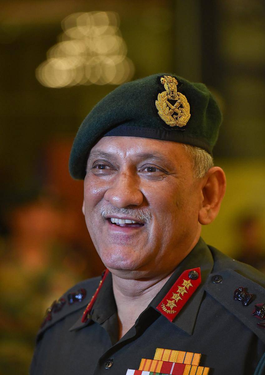 ಸೇನಾ ಮುಖ್ಯಸ್ಥ ಬಿಪಿನ್ ರಾವತ್
