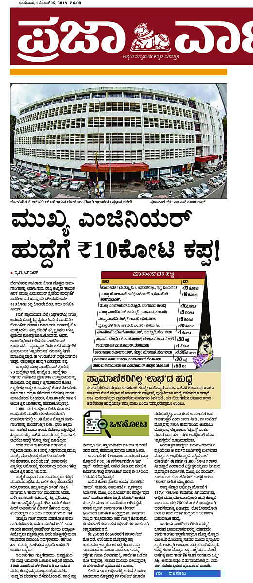 ನವೆಂಬರ್ 25ರ ‘ಪ್ರಜಾವಾಣಿ’ಯಲ್ಲಿ ಪ್ರಕಟವಾಗಿದ್ದ ಒಳನೋಟ ಲೇಖನ