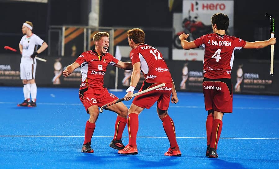 ಬೆಲ್ಜಿಯಂ ಆಟಗಾರರ ಸಂಭ್ರಮ –ಎಎಫ್ಪಿ ಚಿತ್ರ