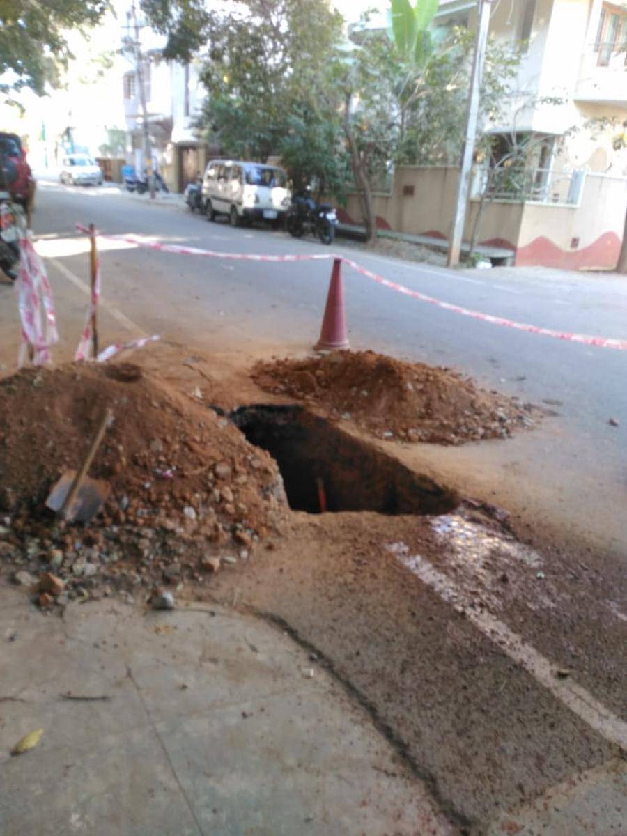 ಗ್ಯಾಸ್‌ ಪೈಪ್‌ ಒಡೆದಿದ್ದ ಜಾಗ